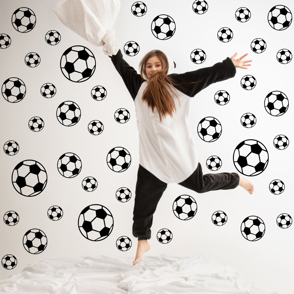 Baby Nursery Wall Decals - 43Pcs Football Wall Stickers For Children's