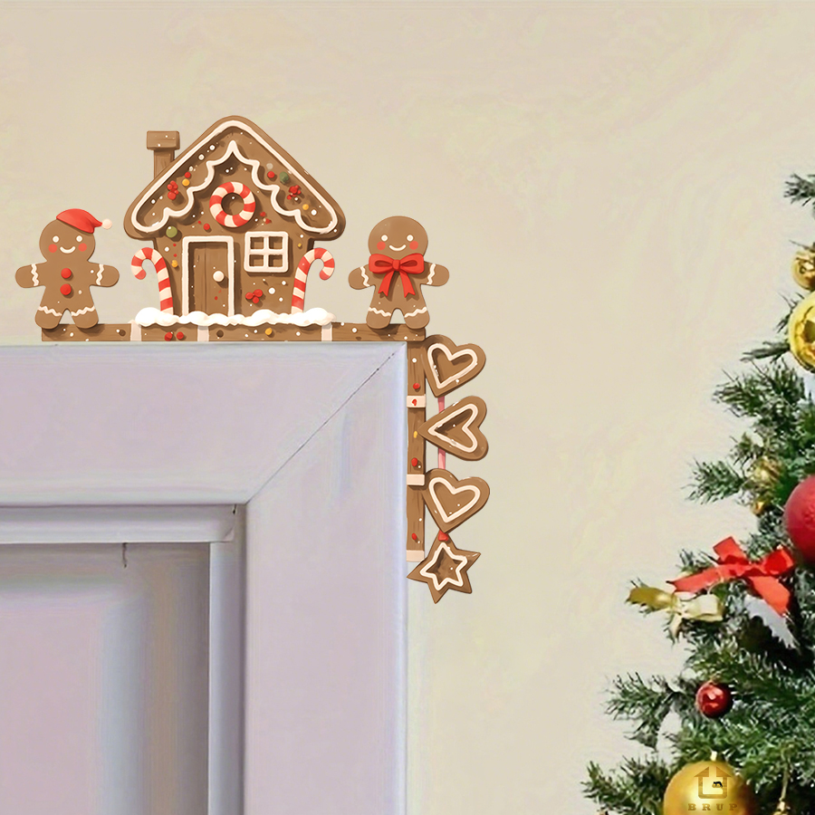 Baby Nursery Wall Decals - Gingerbread House & Man Christmas Wall