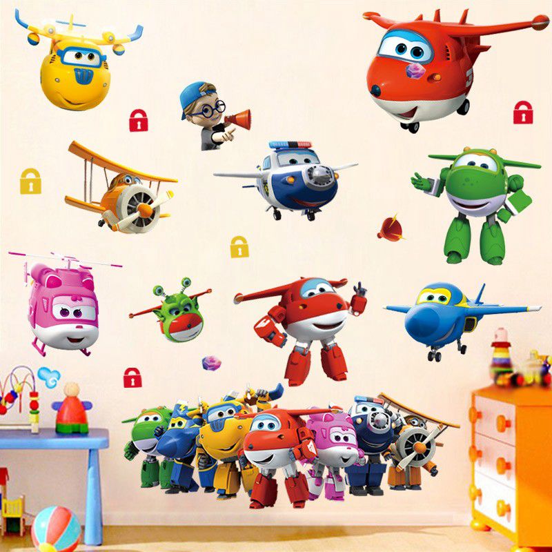 Hot Cartoon Super Wings Deform - огляд і ціна Baby Nursery Wall Decals