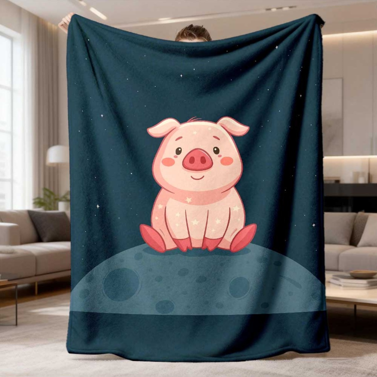 Cute Pig Nursery Blanket Throw - огляд і ціна Baby Nursery In Hospital