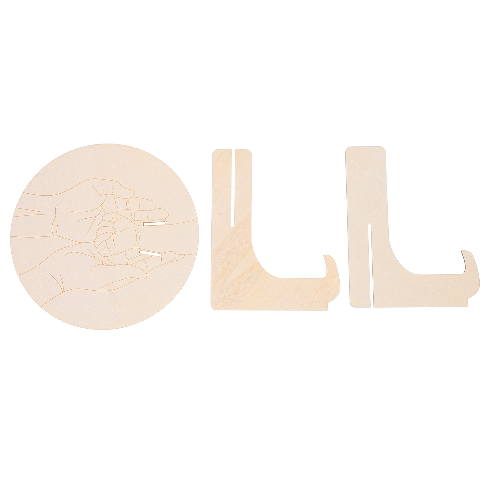 1Set Engraved Round Wooden Bab - огляд і ціна Baby Nursery In Hospital