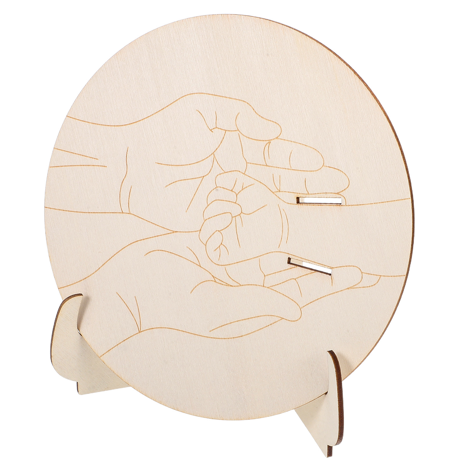 1Set Engraved Round Wooden Bab - огляд і ціна Baby Nursery In Hospital