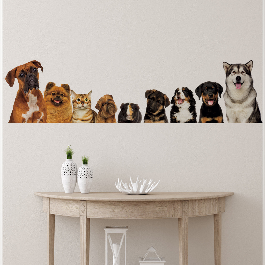 C30# 9 Cute Cats And Dogs Wall - огляд і ціна Baby Nursery Wall Decals