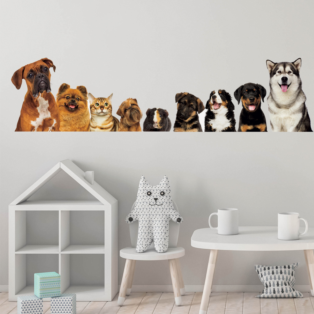 C30# 9 Cute Cats And Dogs Wall - огляд і ціна Baby Nursery Wall Decals