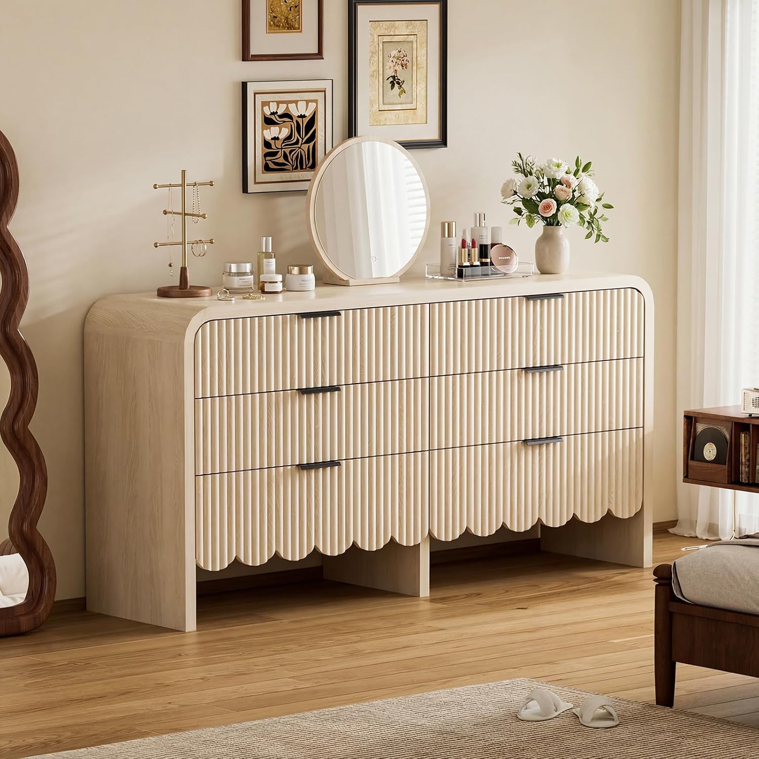 Wood 6 Drawer Dresser Nursery  - огляд і ціна Baby Nursery Chest Of Drawers