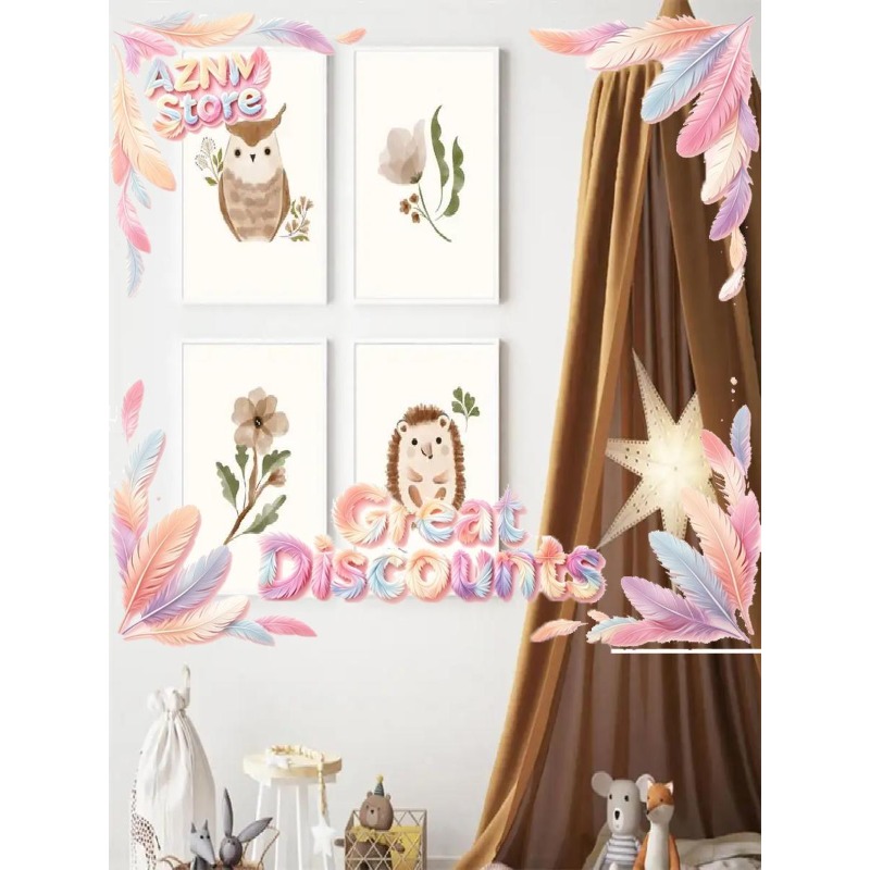 2026 Nursery Wall Art  Squirre - огляд і ціна Baby Nursery Animal Theme