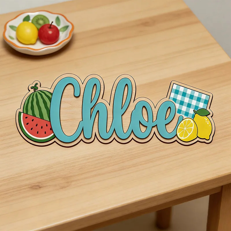 Watermelon Lemon Picnic Themed - огляд і ціна Baby Nursery Name Wall Art