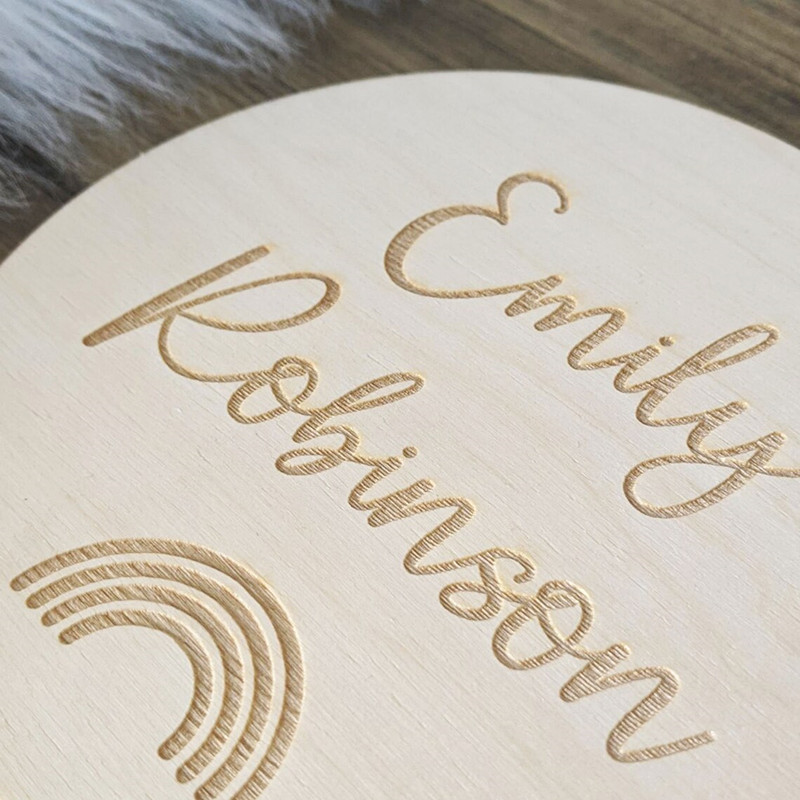 Engraved wood Nursery name sig - огляд і ціна Baby Nursery Name Wall Art