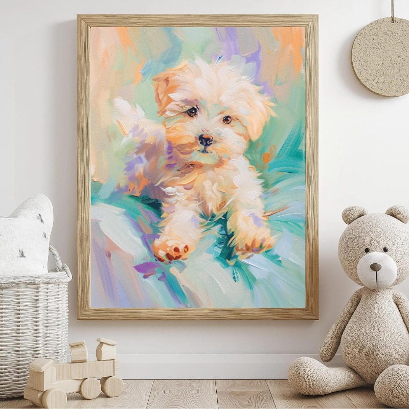 Pastel Animal Canvas Wall Art  - огляд і ціна Baby Nursery Animal Theme