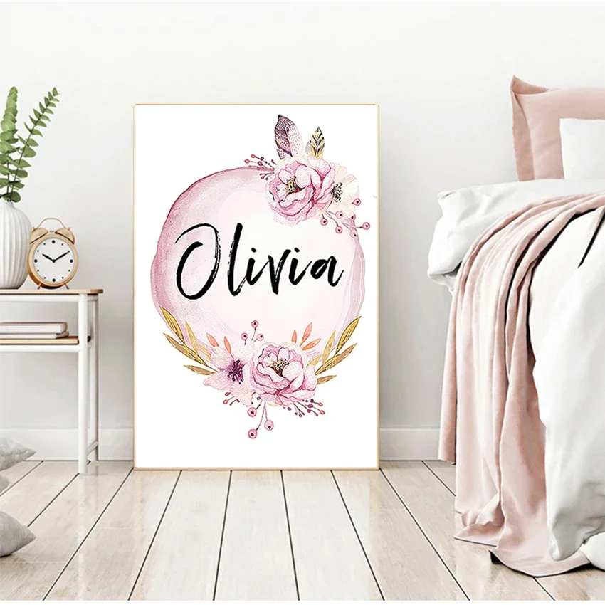 Art Nursery Prints Wall Painti - огляд і ціна Baby Nursery Name Wall Art