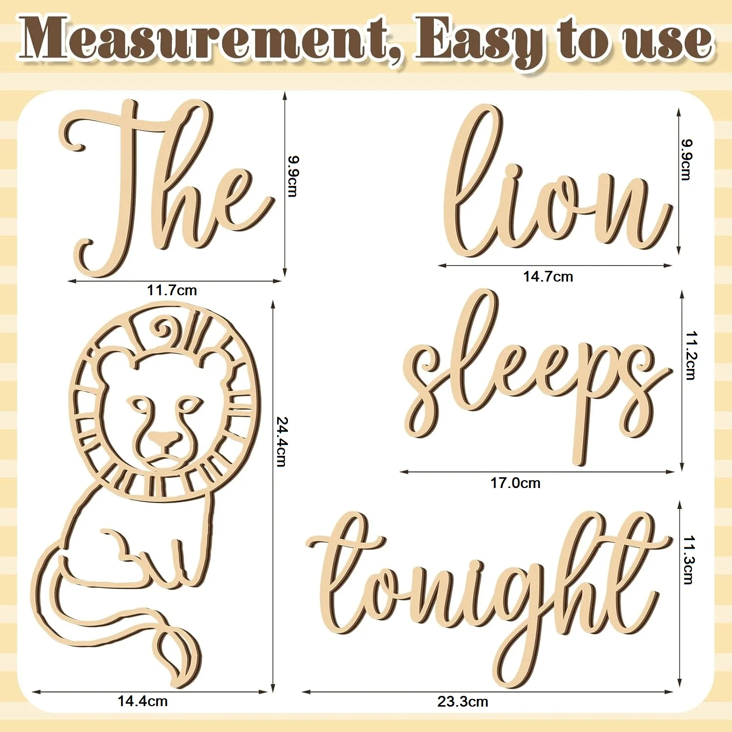 The Lion Sleeps Tonight Wooden - огляд і ціна Baby Nursery Animal Theme