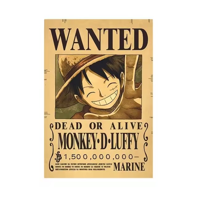 Anime One Piece Bounty Wanted  - огляд і ціна Baby Nursery Wall Decals