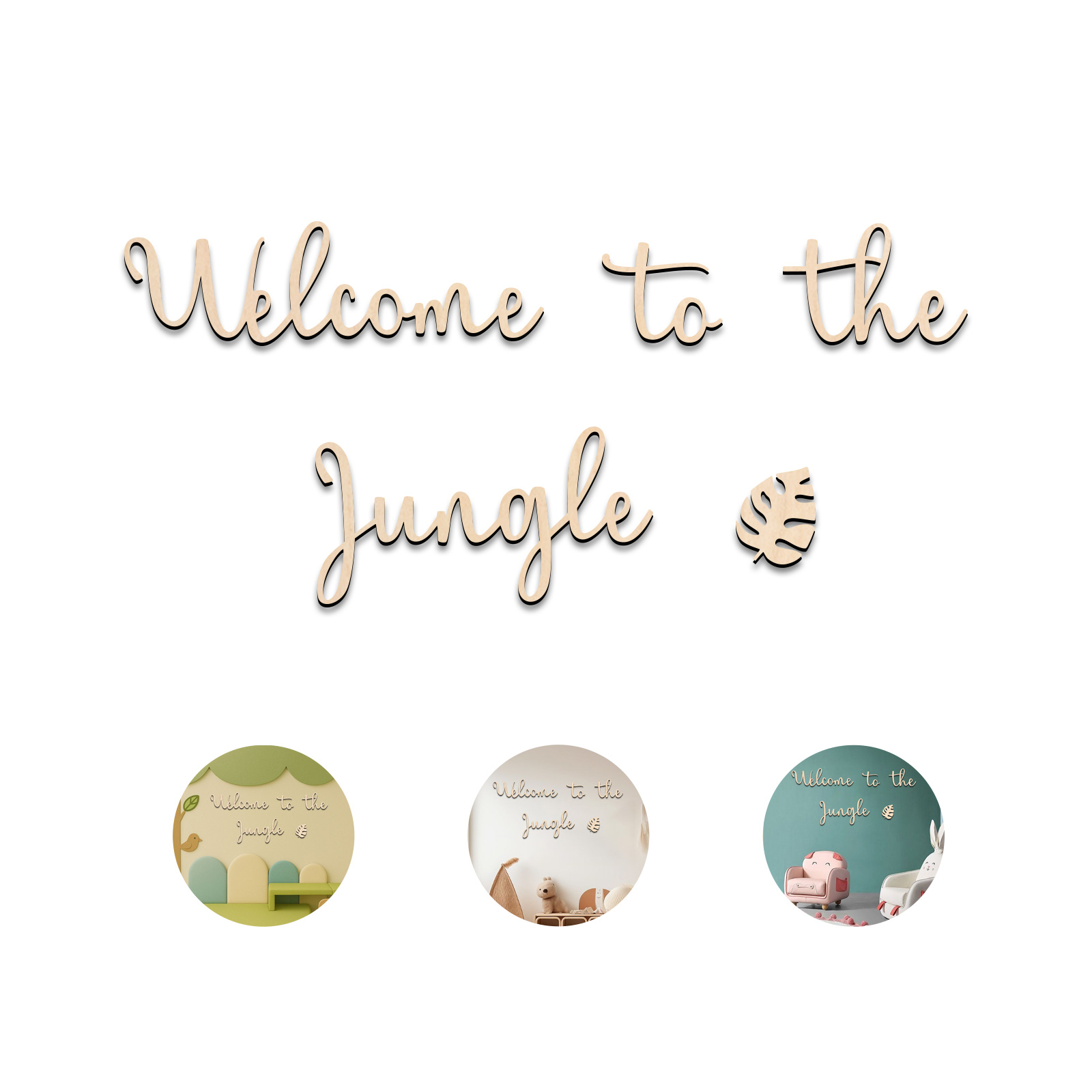 Welcome to the Jungle Wooden S - огляд і ціна Baby Nursery Animal Theme