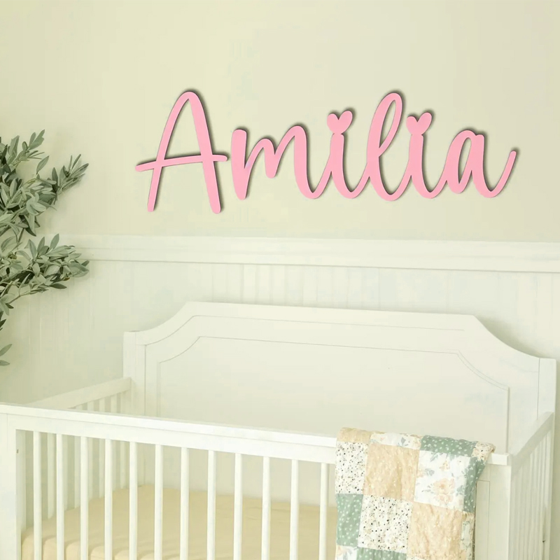 Personalised Wooden Name Sign  - огляд і ціна Baby Nursery Name Wall Art