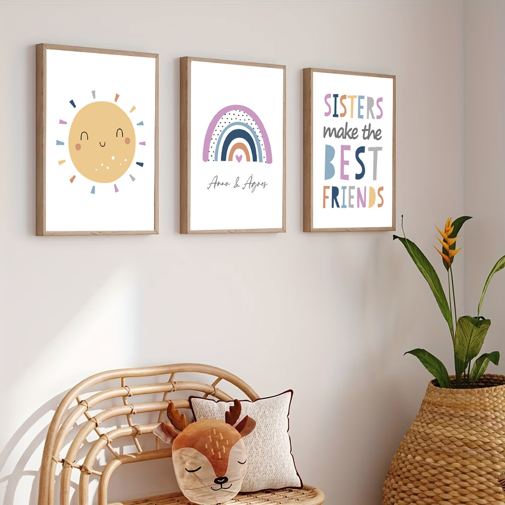 Custom Name Poster Cartoon Sun - огляд і ціна Baby Nursery Name Wall Art