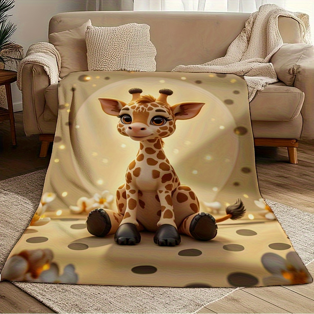 Adorable Giraffe Print Throw B - огляд і ціна Baby Nursery In Hospital