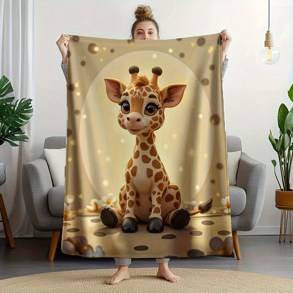 Adorable Giraffe Print Throw B - огляд і ціна Baby Nursery In Hospital