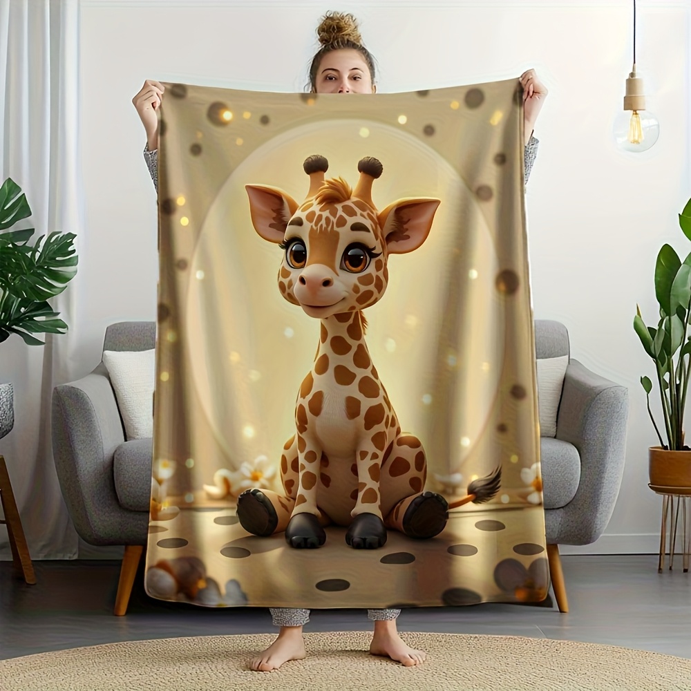 Adorable Giraffe Print Throw B - огляд і ціна Baby Nursery In Hospital
