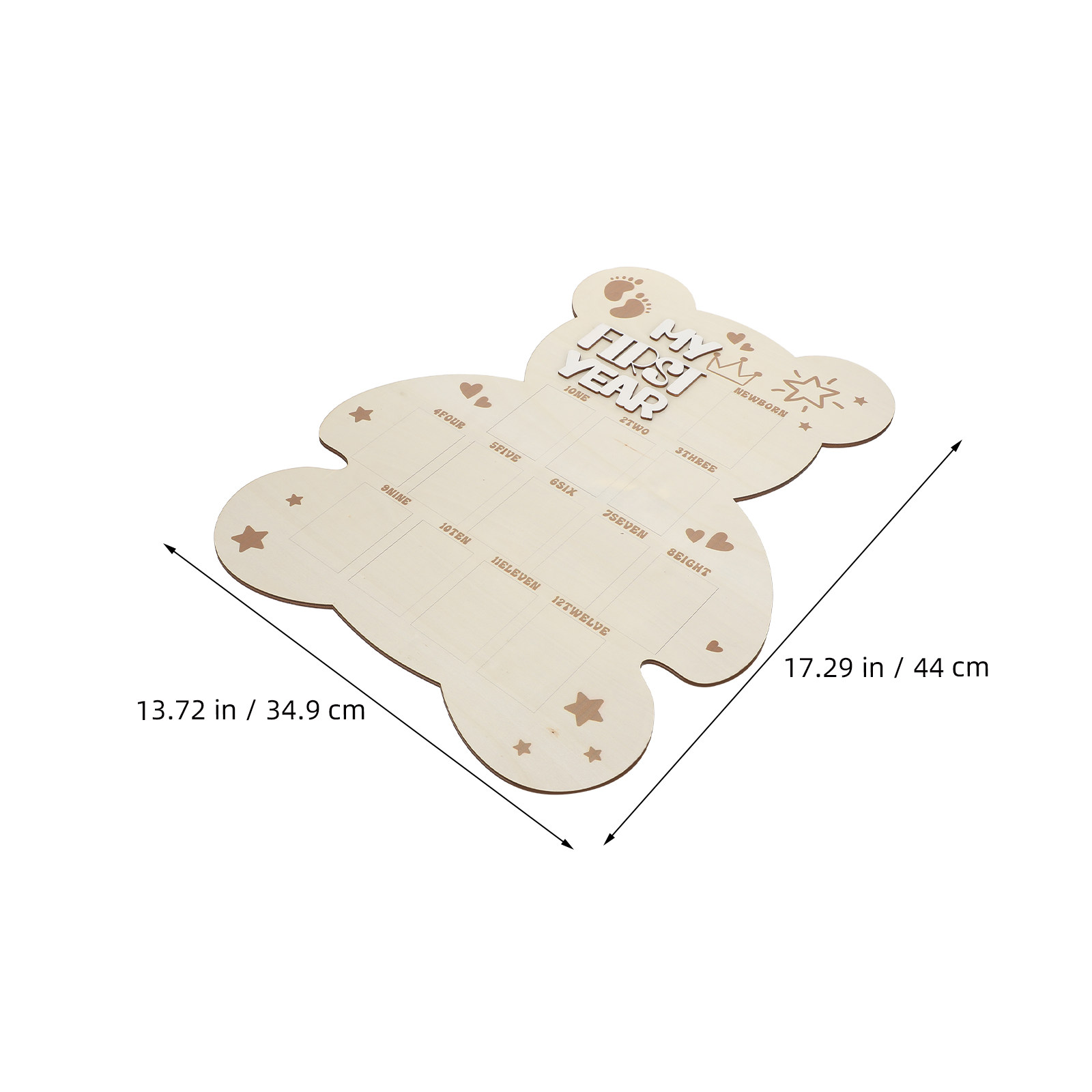 Wooden Baby Photo Board First  - огляд і ціна Baby Nursery Picture Frames