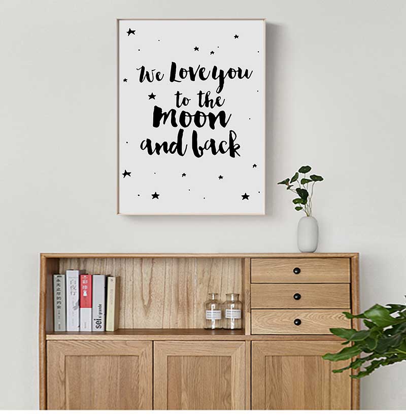 Sign Poster Stars Nursery Canv - огляд і ціна Baby Nursery Picture Frames