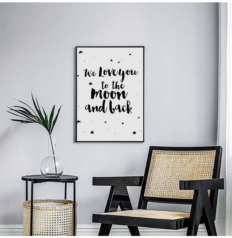 Sign Poster Stars Nursery Canv - огляд і ціна Baby Nursery Picture Frames