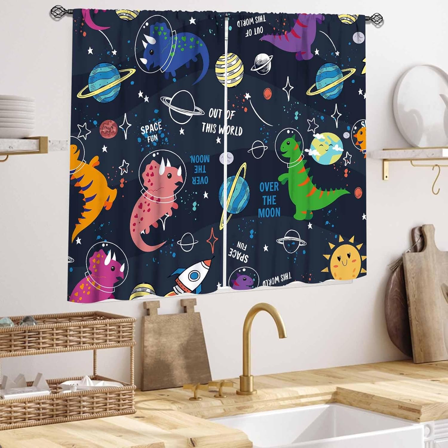 Dinosaur Curtains for Kids Roo - огляд і ціна Baby Nursery Animal Theme